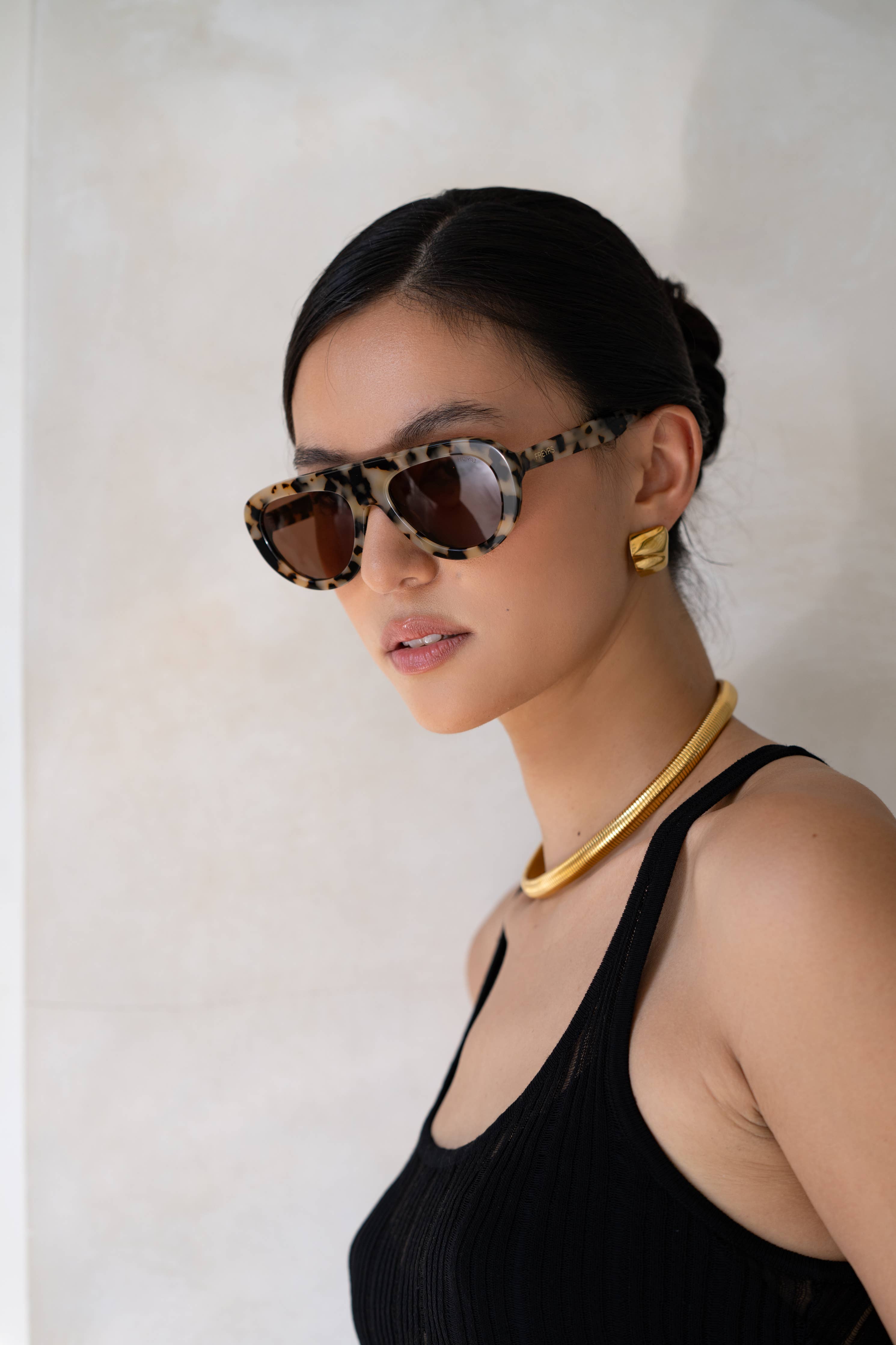 Freyrs Sunglasses | Jetsetter Acetate Women's Aviator Sunglasses