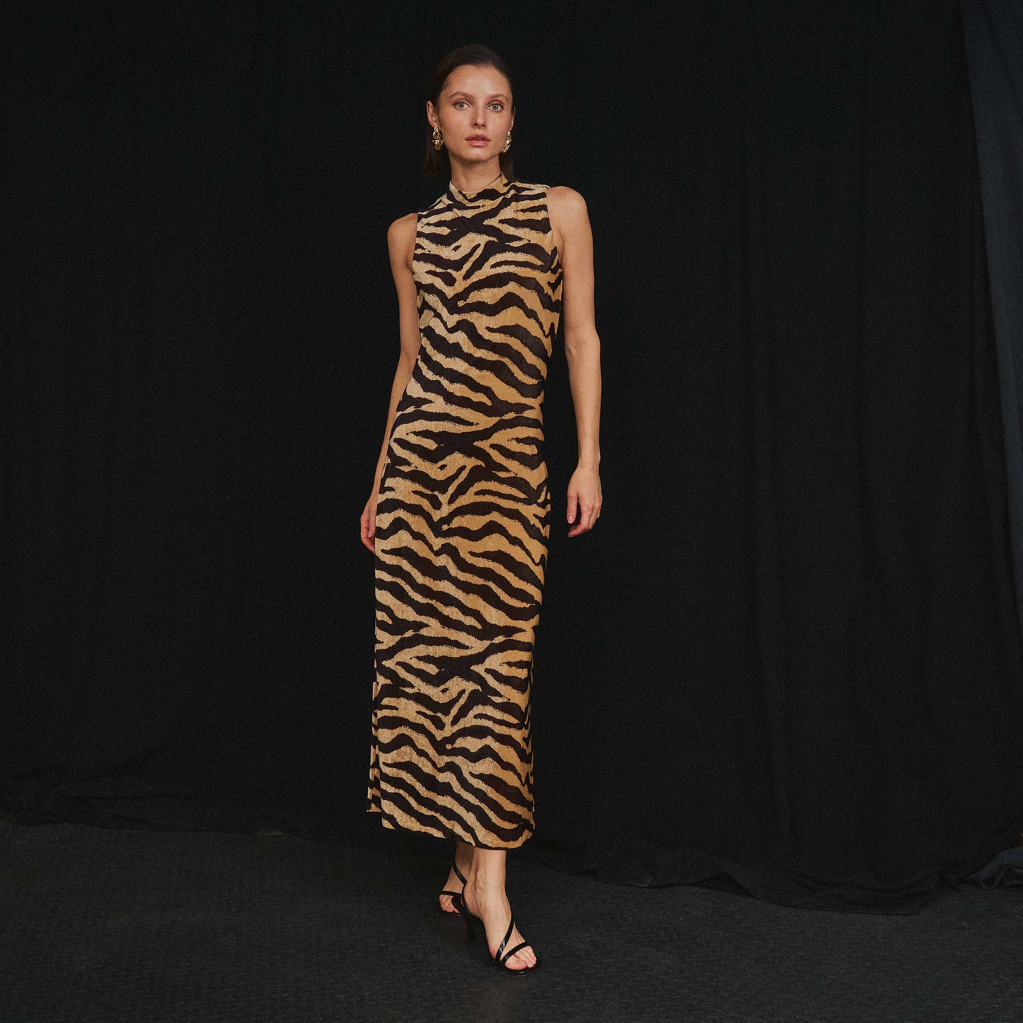 Animal Print Maxi Dress