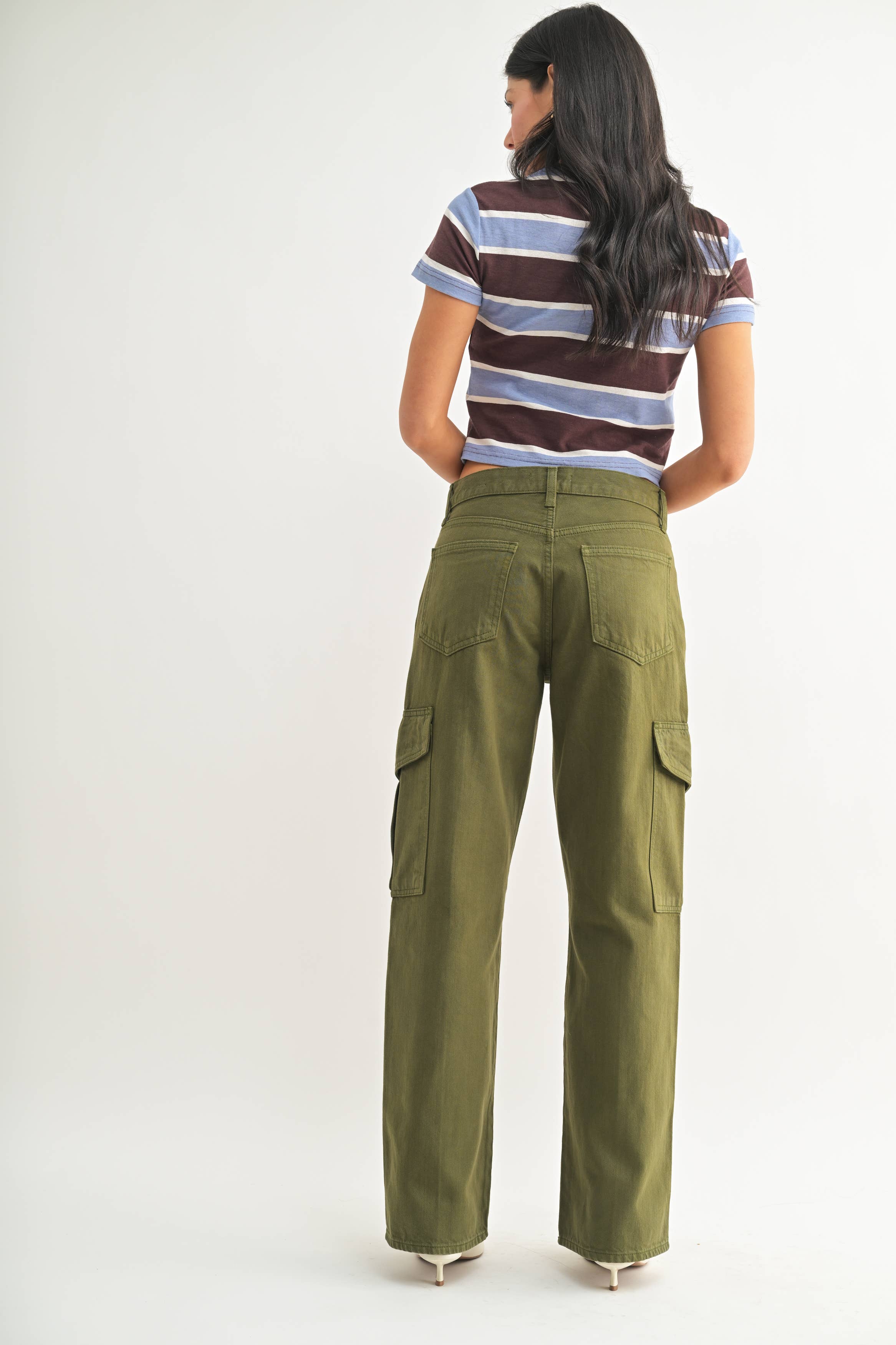 Cargo Pocket Jean DARK OLIVE