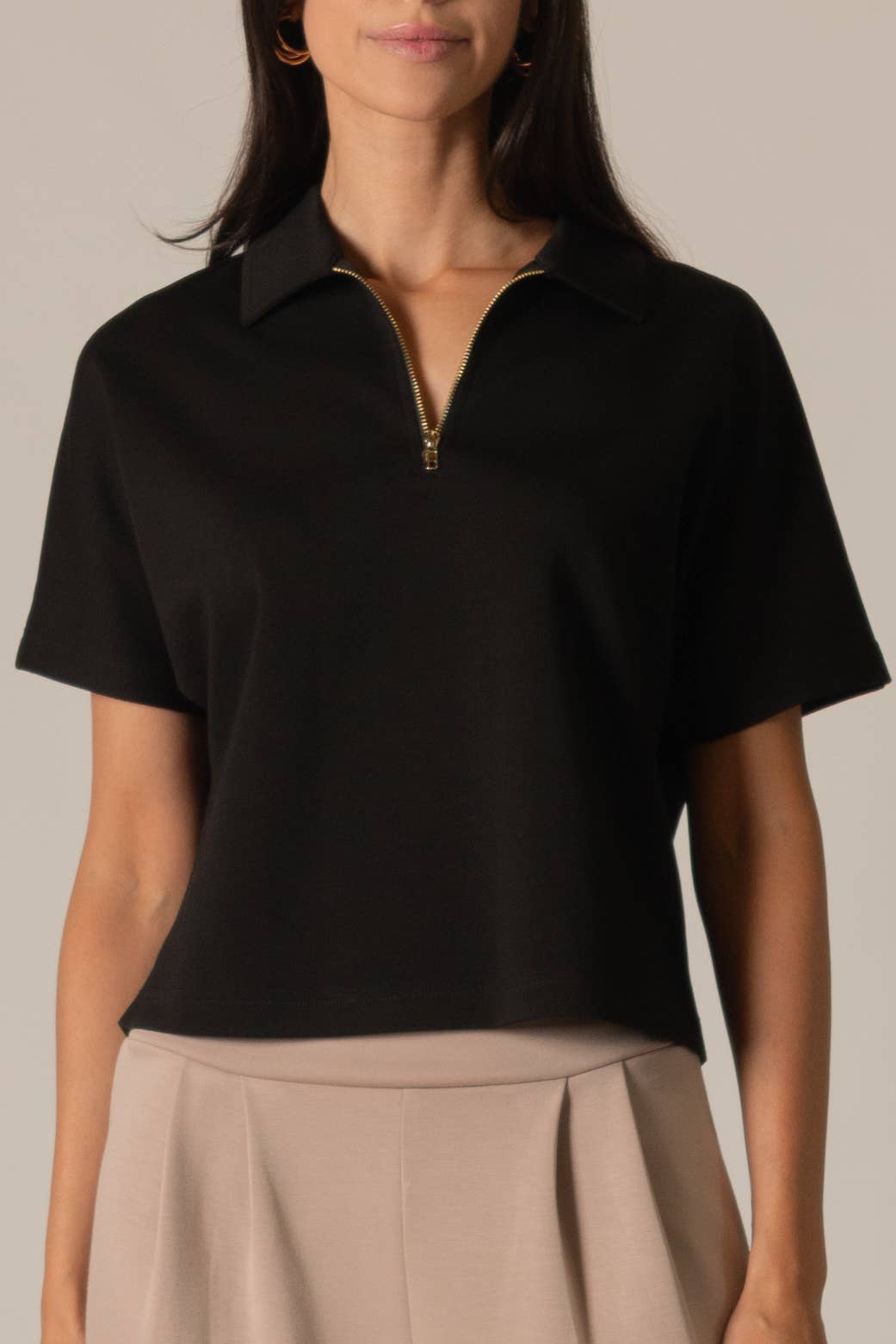 Buttermilk Collection Quarter Zip Top