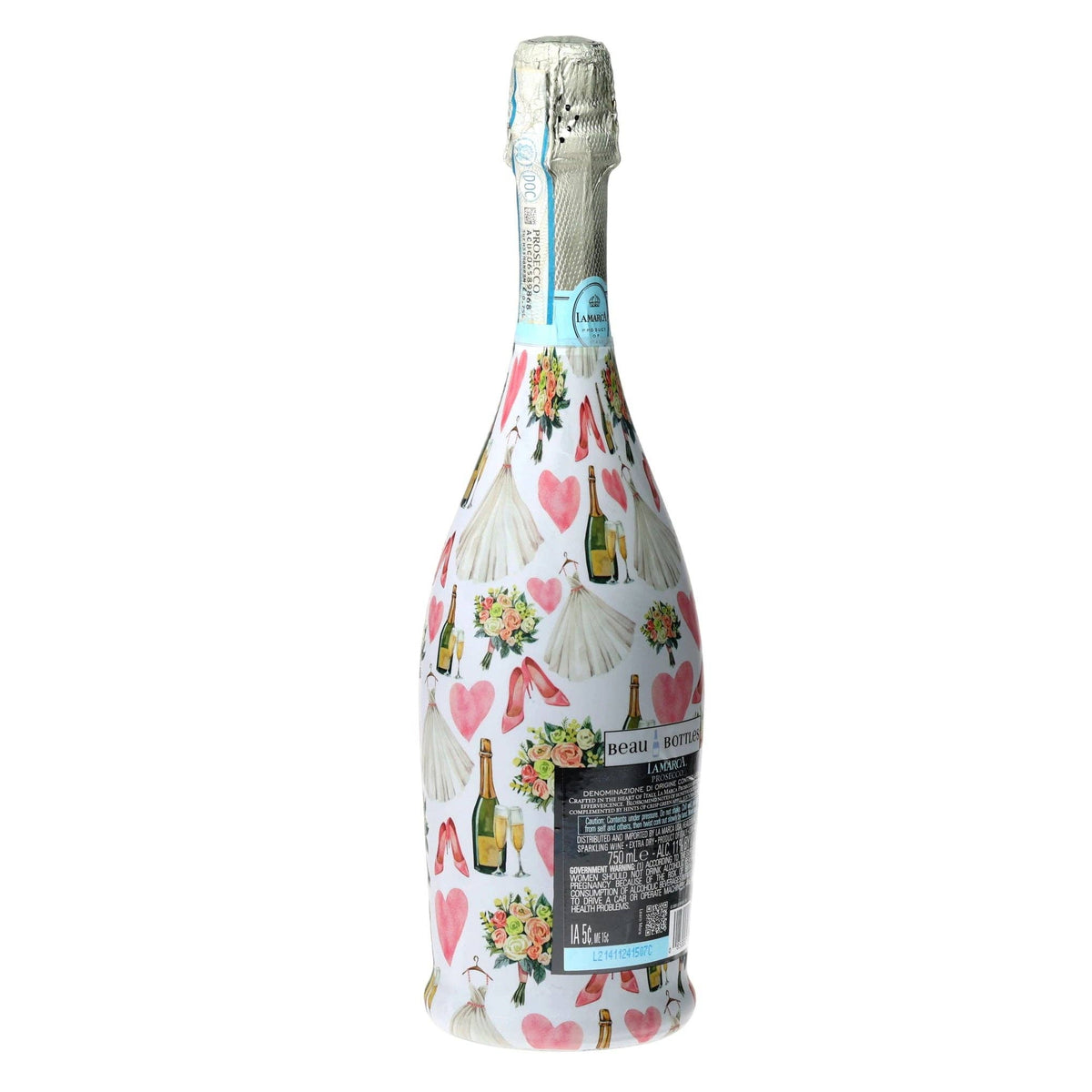 Wedding Prosecco Bottle Wrap – Bridal Shower Gift