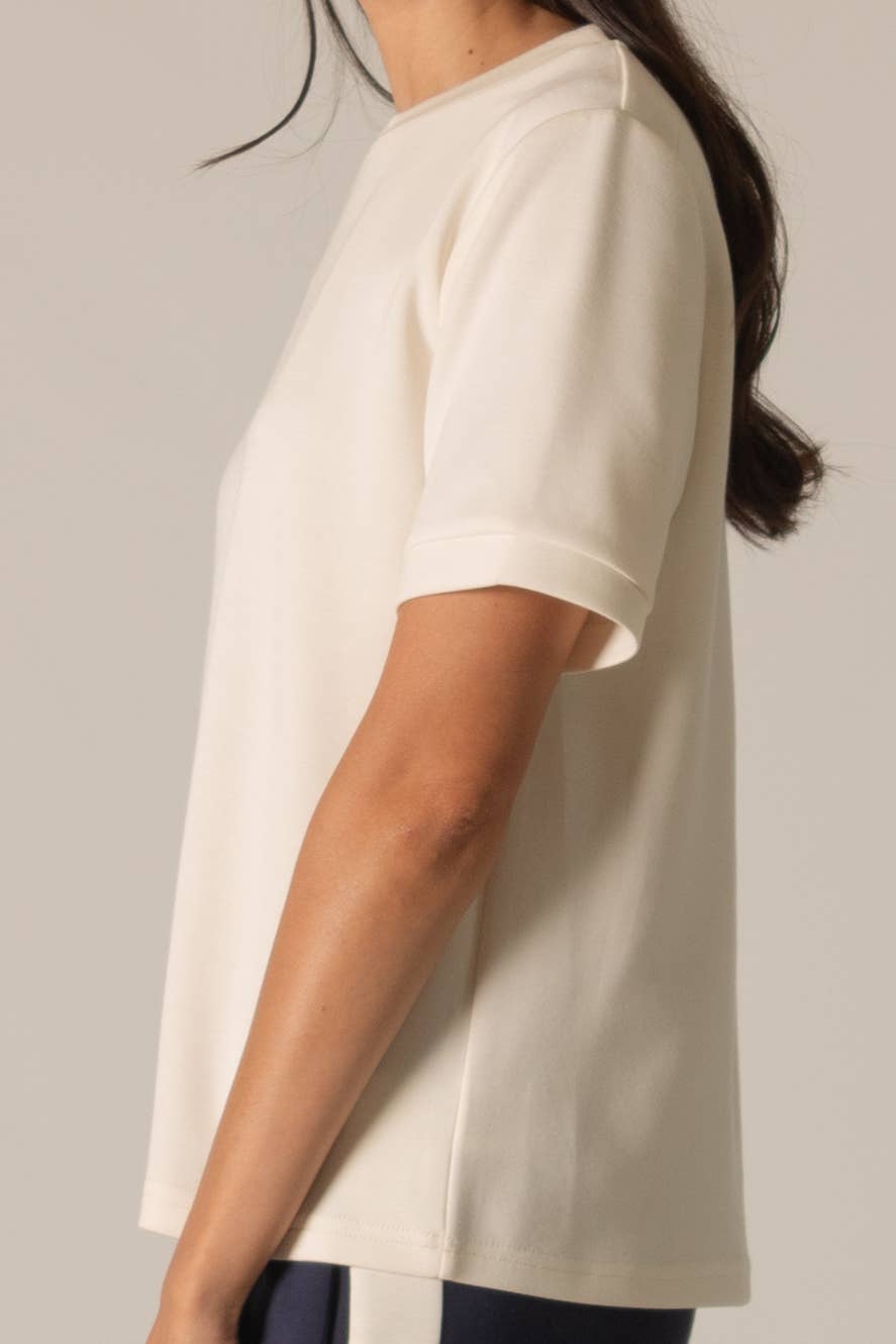 Modal Round Neck Short Sleeve Tee