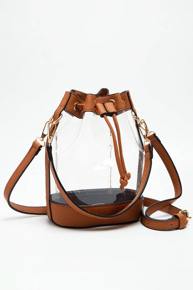 Clear Crossbody Stadium Bucket Bag