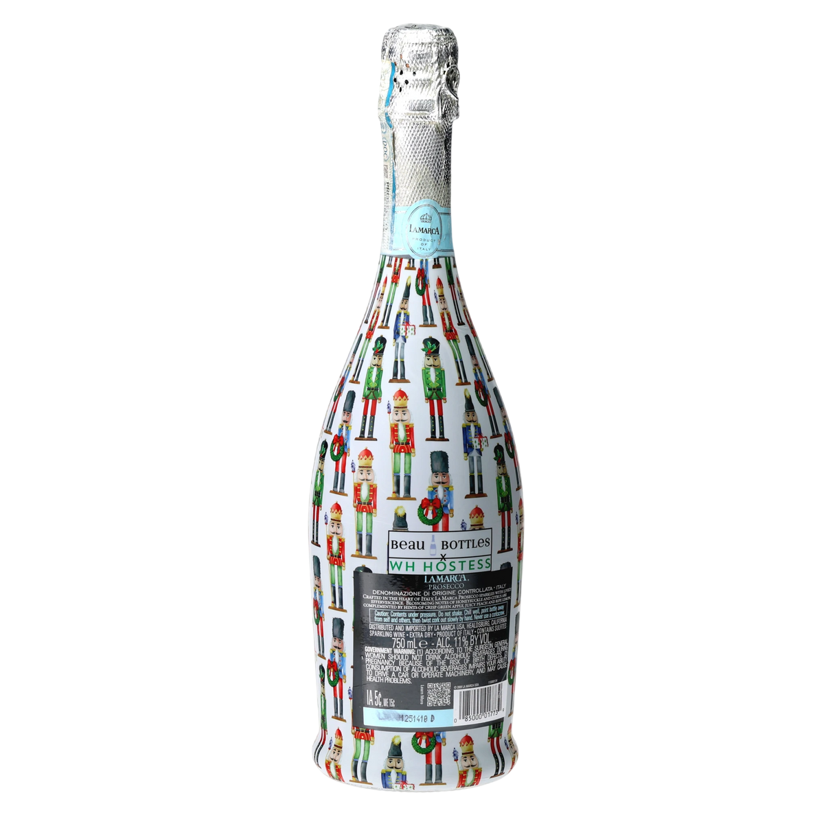 Nutcracker Prosecco Bottle Wrap – Christmas Hostess Gift