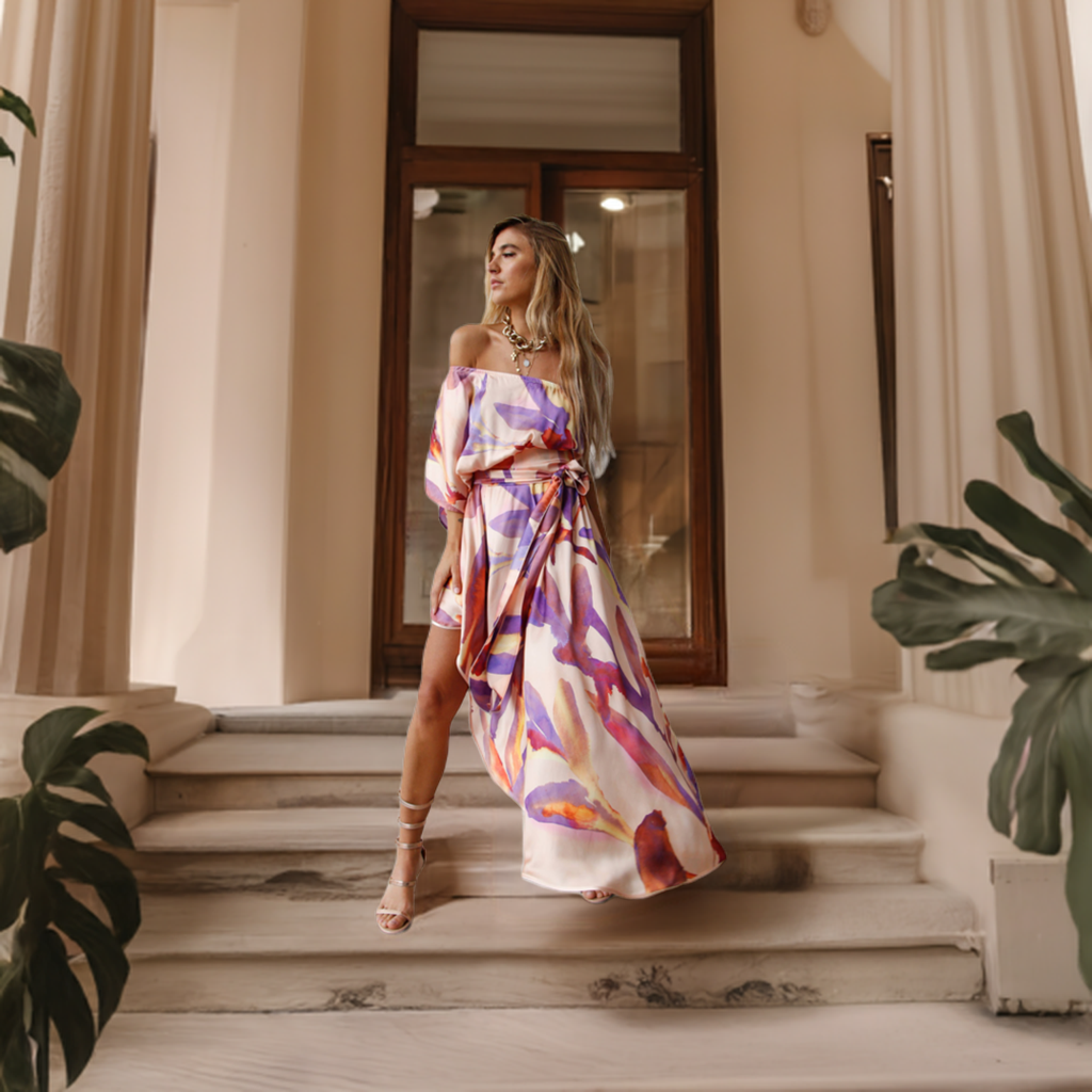 Watercolors in Motion Dress