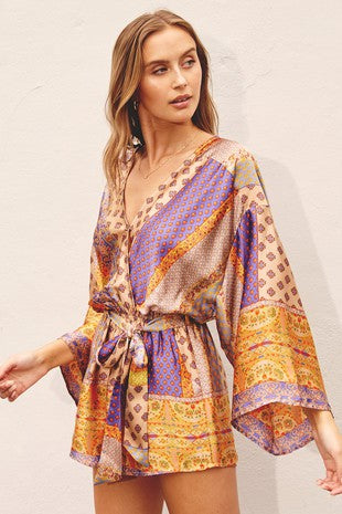 Daring Kimono Romper