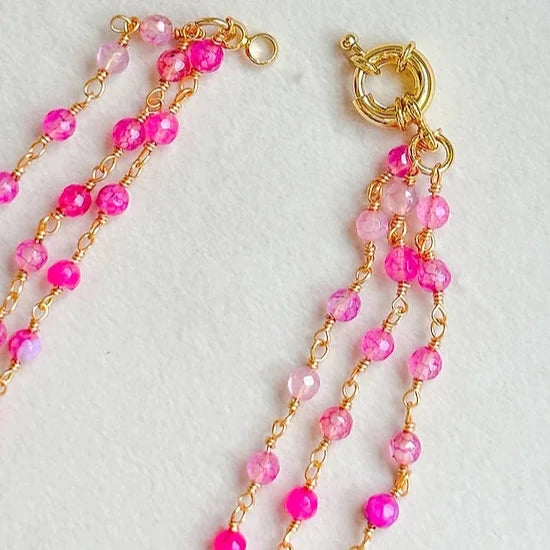 Pink Layers Necklace