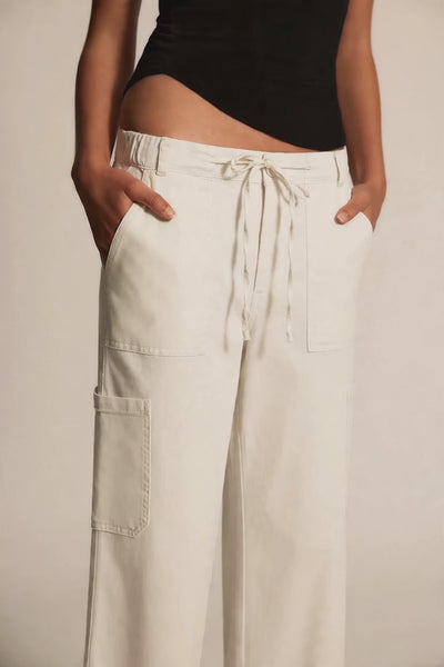 Women's Garment Washed Canvas Wide-Leg Utility Pants — video