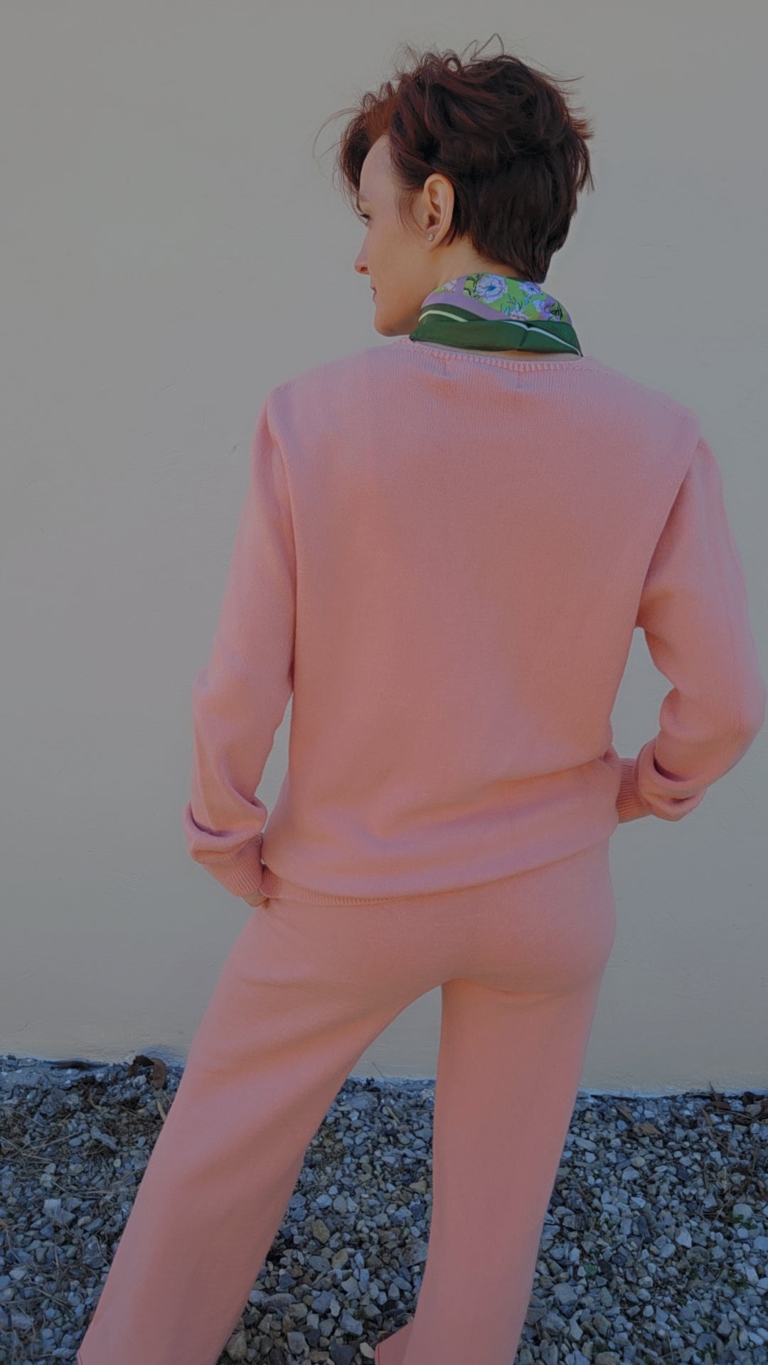 Blush V-neck Sweater