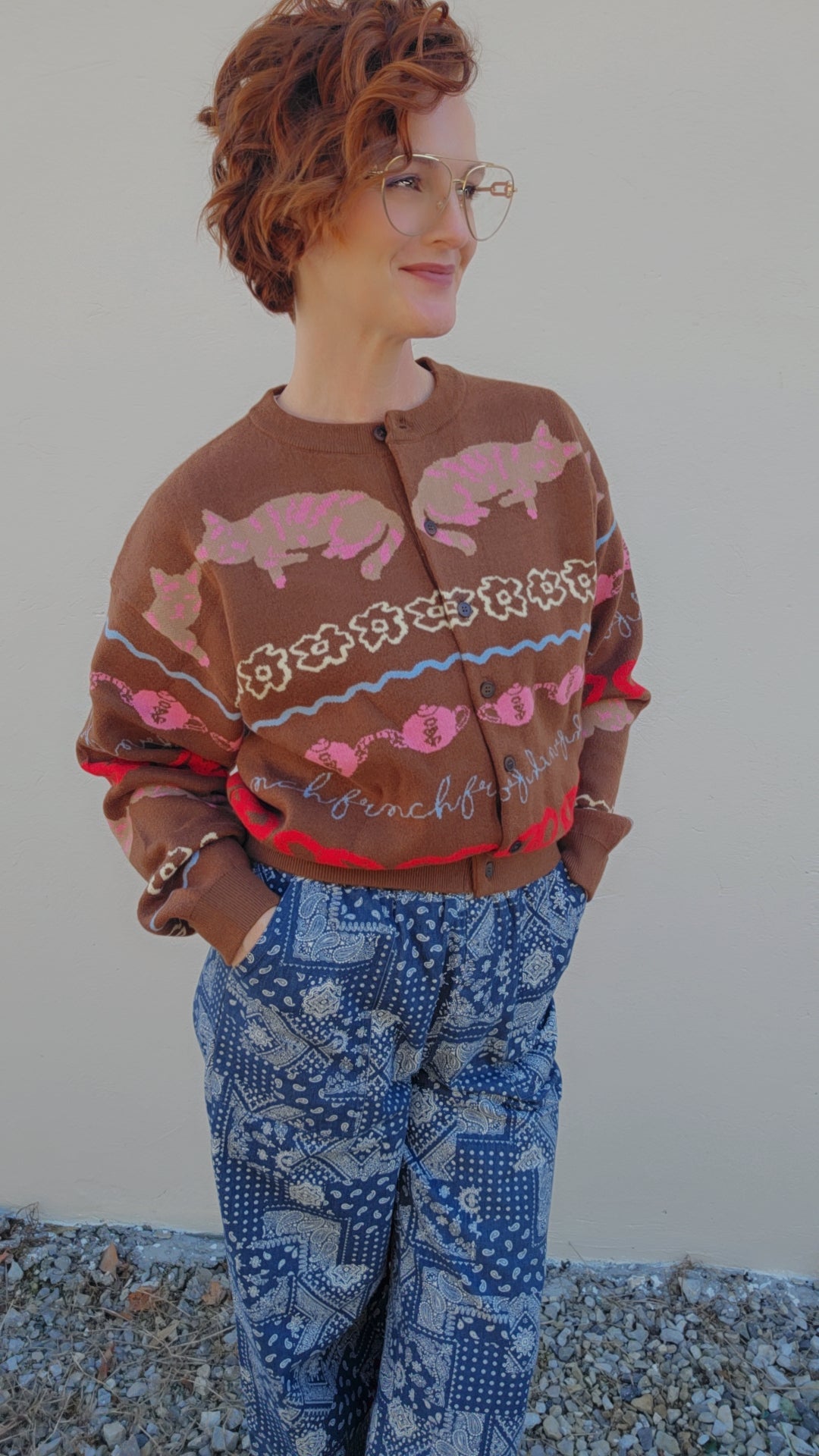 ABYSSIN Cardigan Ice Brown