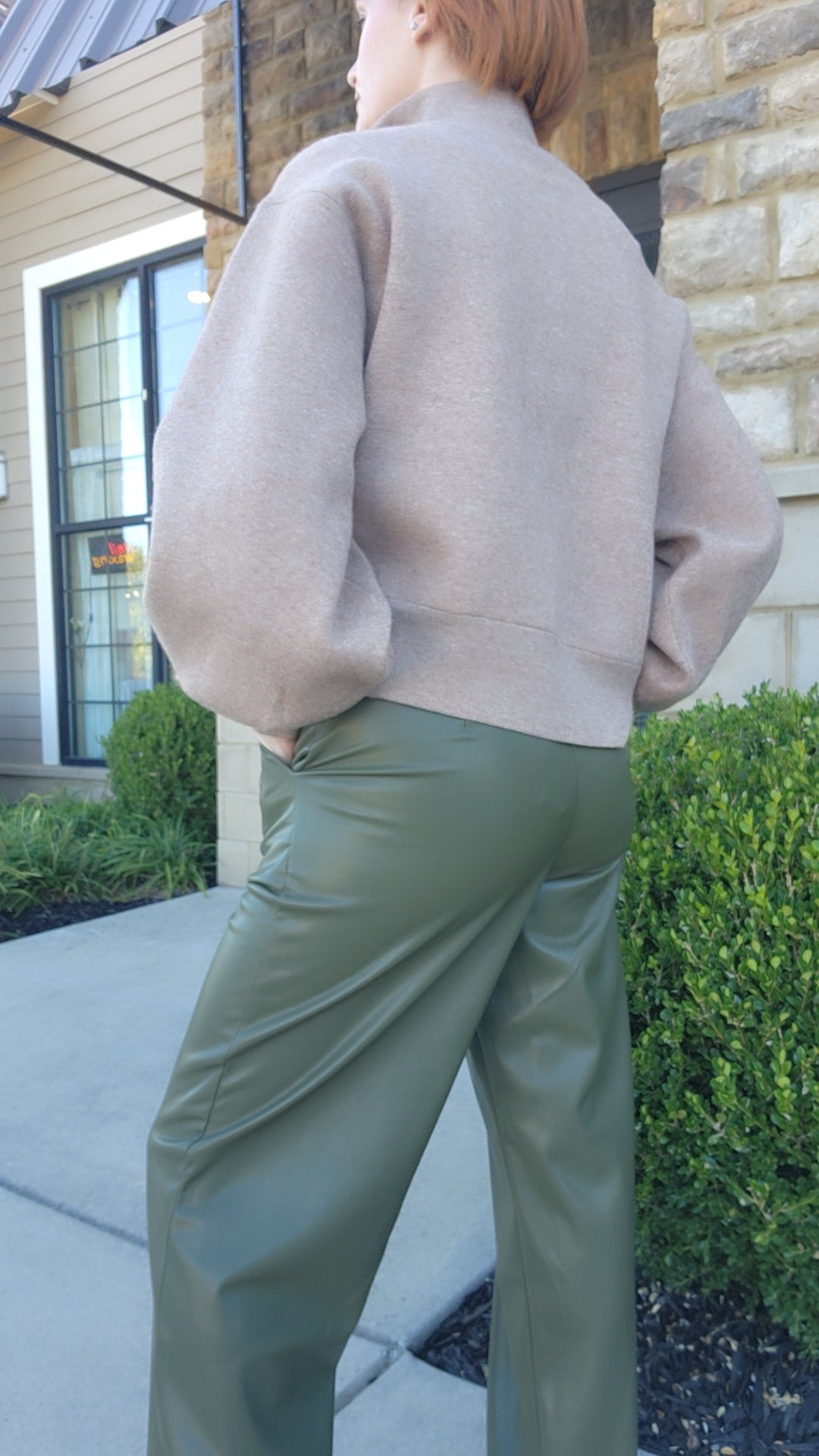 New Era Wide Leg Faux Pants