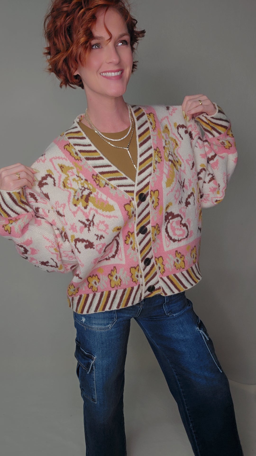 PAISLEY KNIT CARDIGAN