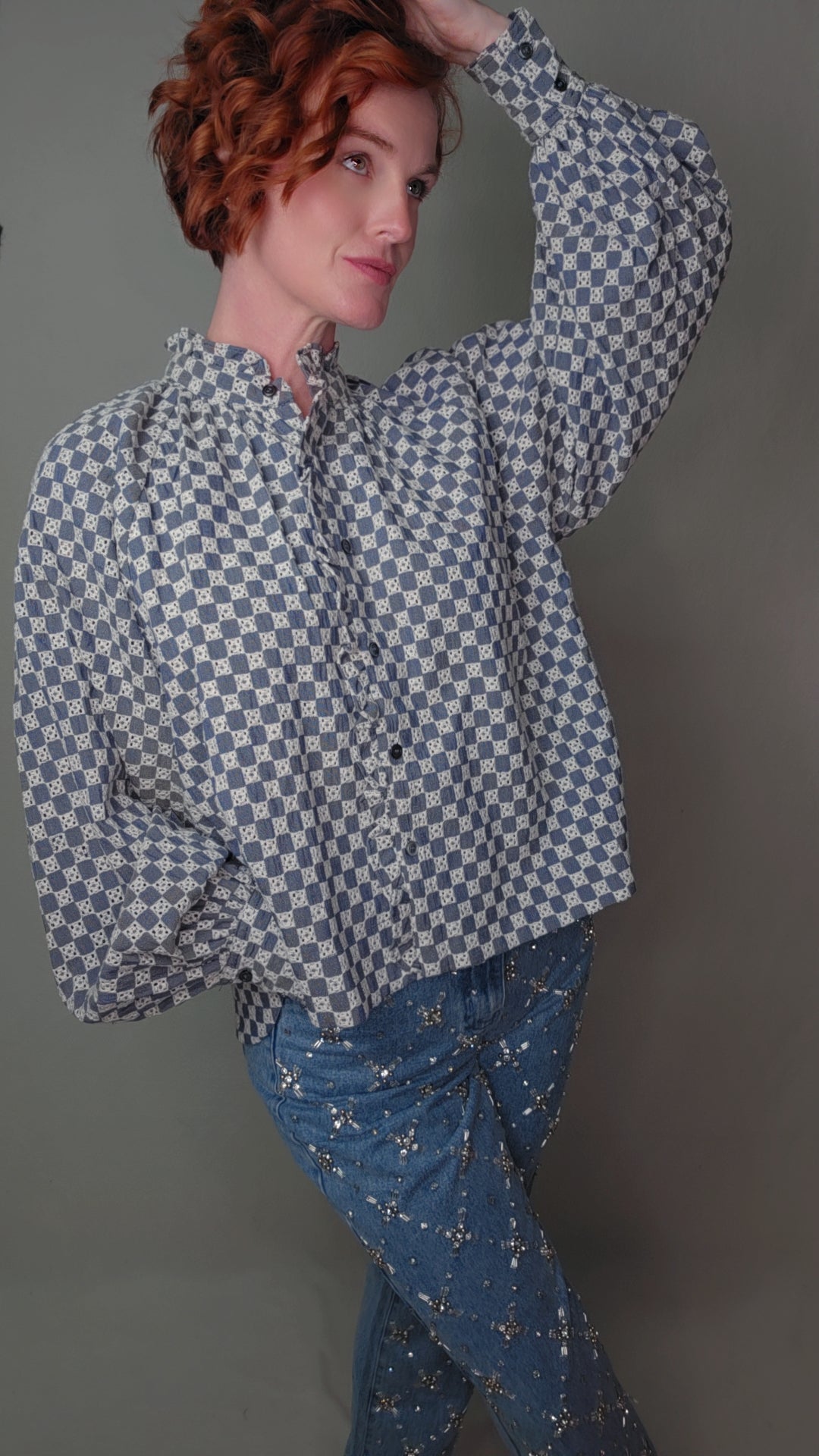 ZINNIA Blue Denim Shirt