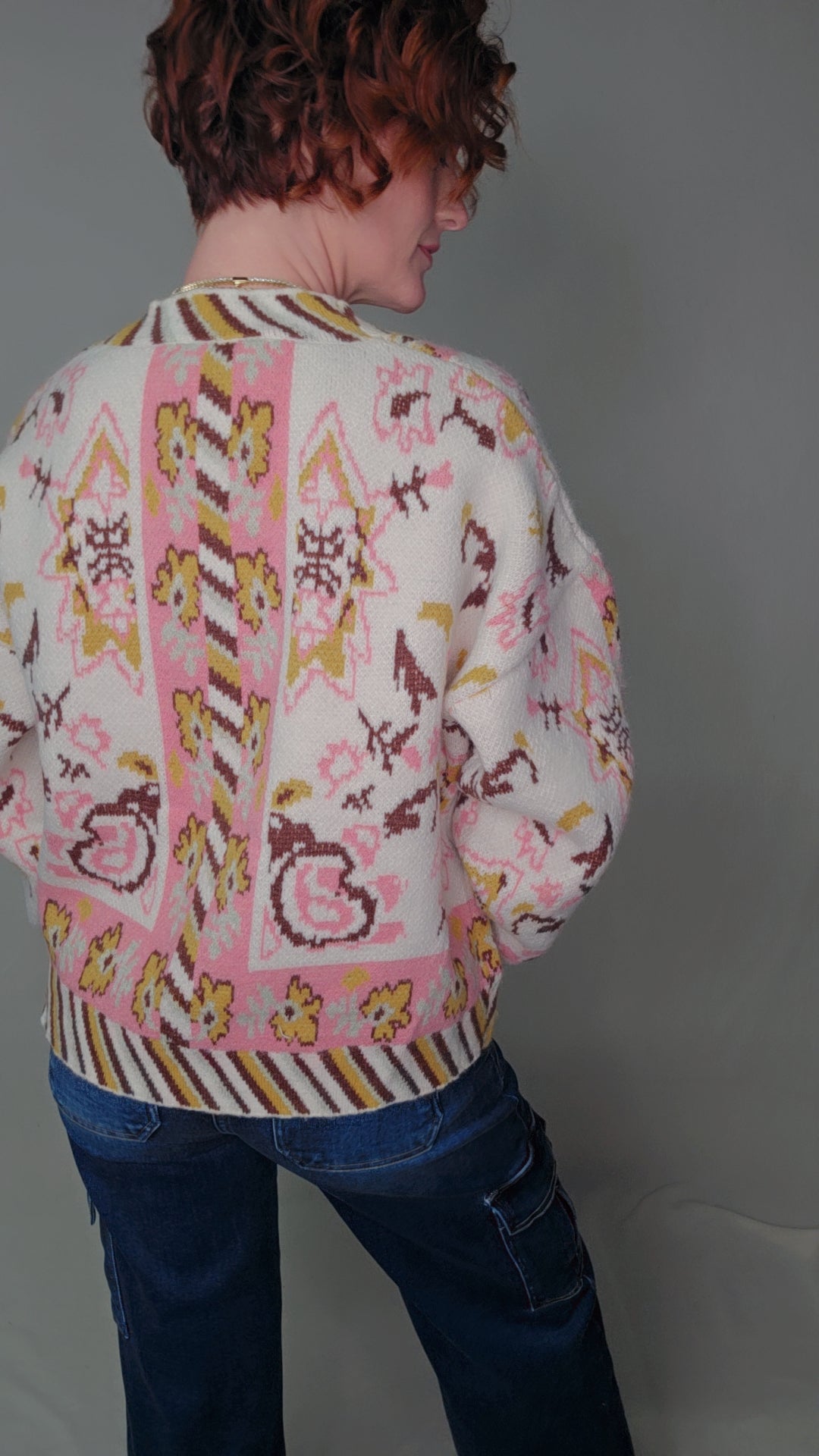 PAISLEY KNIT CARDIGAN