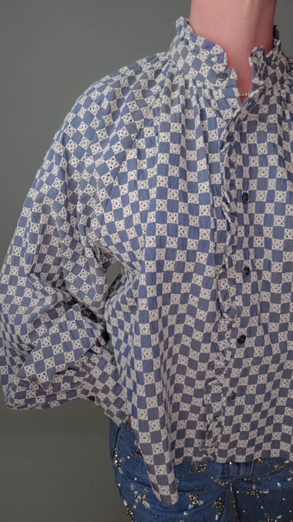 ZINNIA Blue Denim Shirt