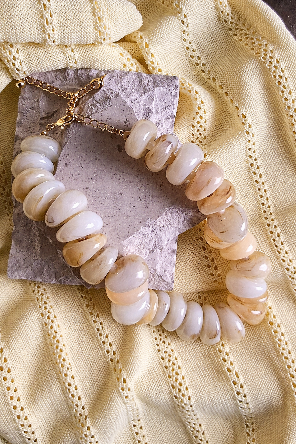 21MM Chunky Beaded Resort Necklace