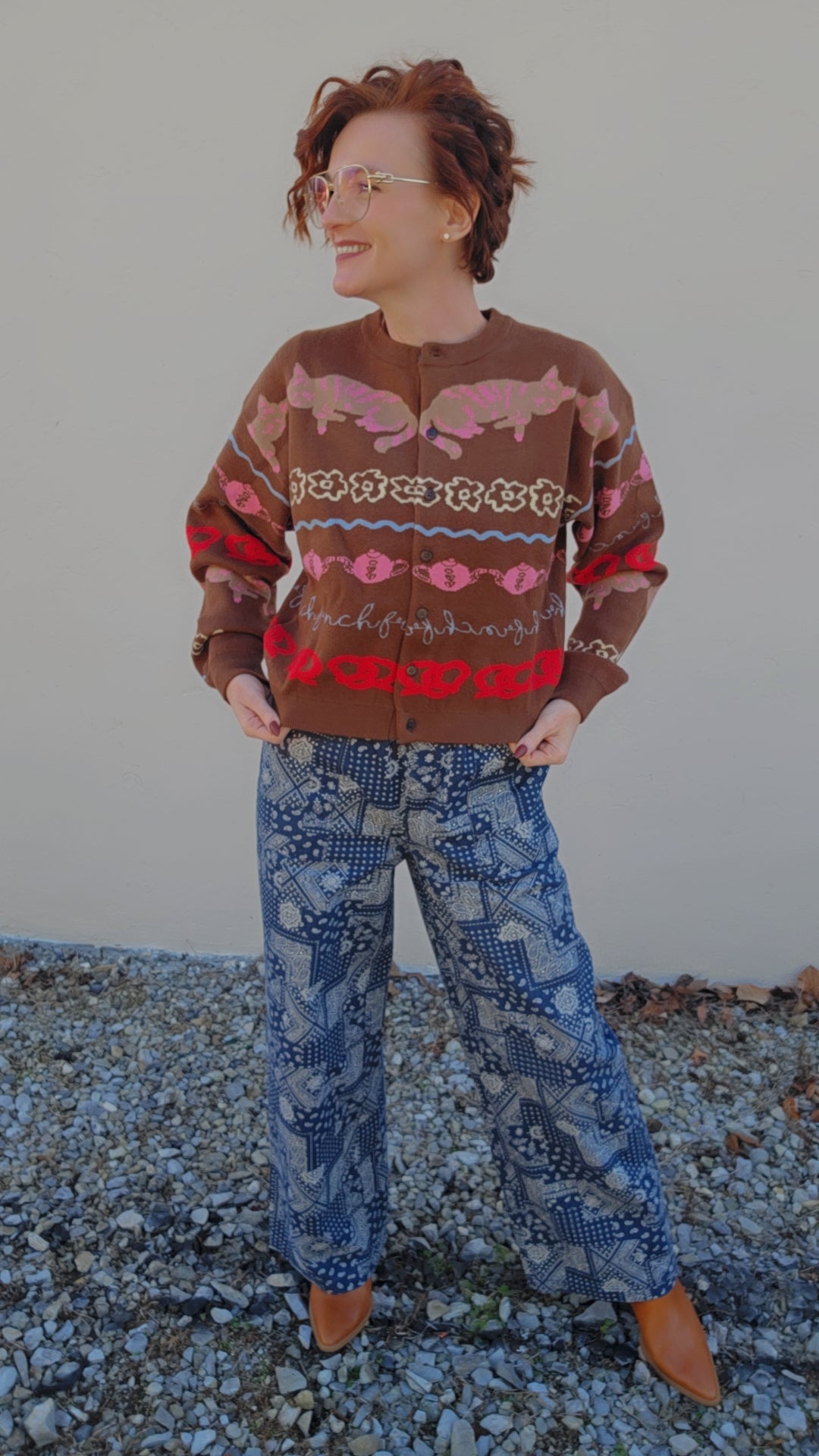 ABYSSIN Cardigan Ice Brown