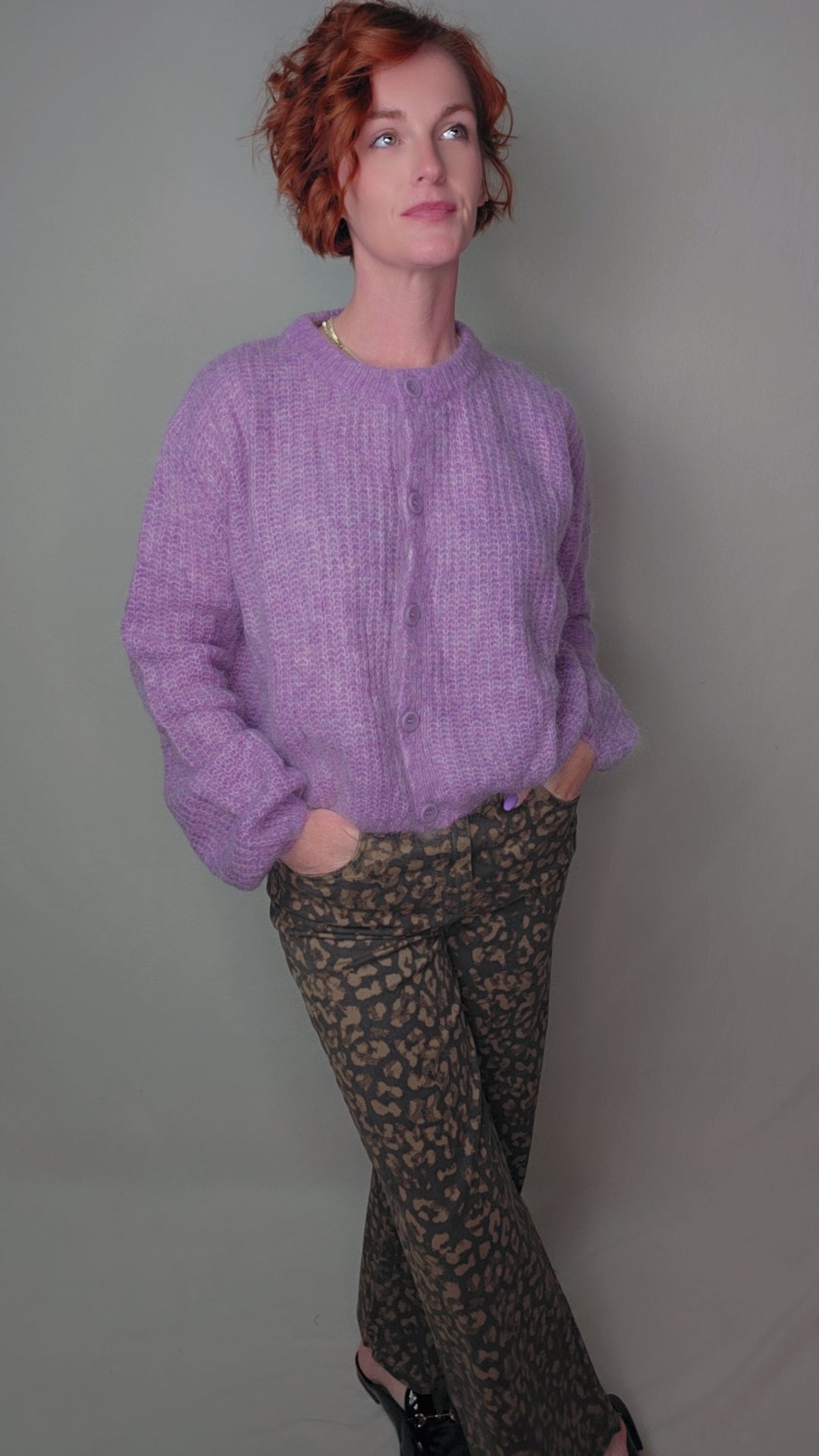 MIANO Purple Cardigan