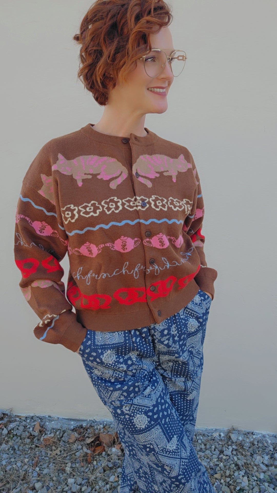 ABYSSIN Cardigan Ice Brown