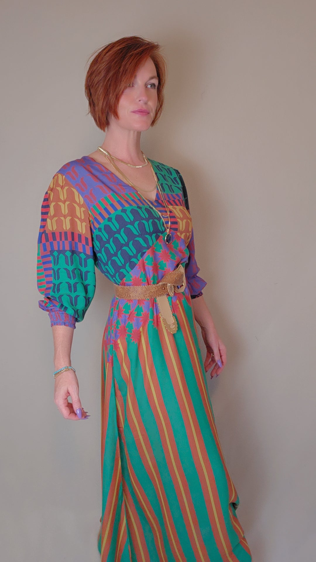 Colorwave Maxi Dress