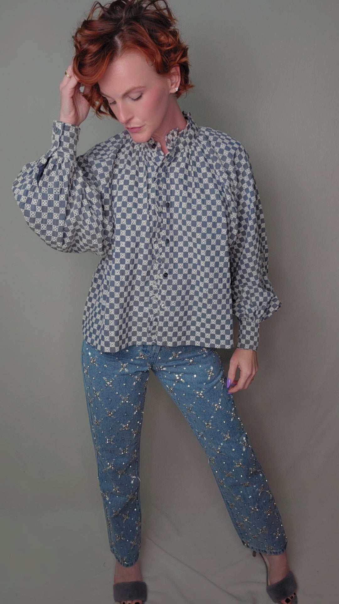 ZINNIA Blue Denim Shirt