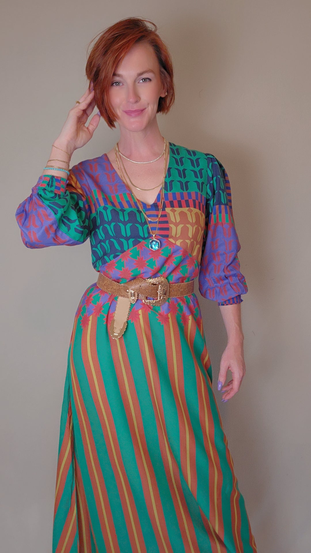 Colorwave Maxi Dress