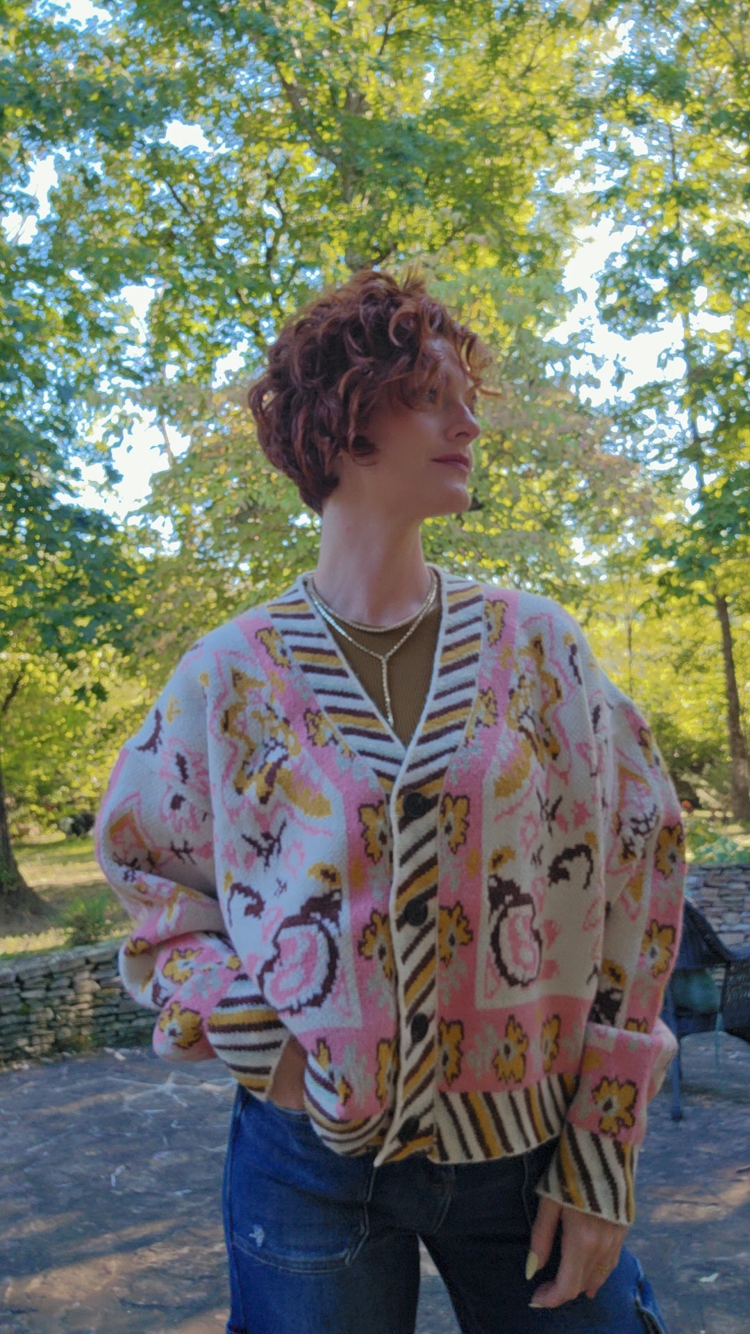 PAISLEY KNIT CARDIGAN