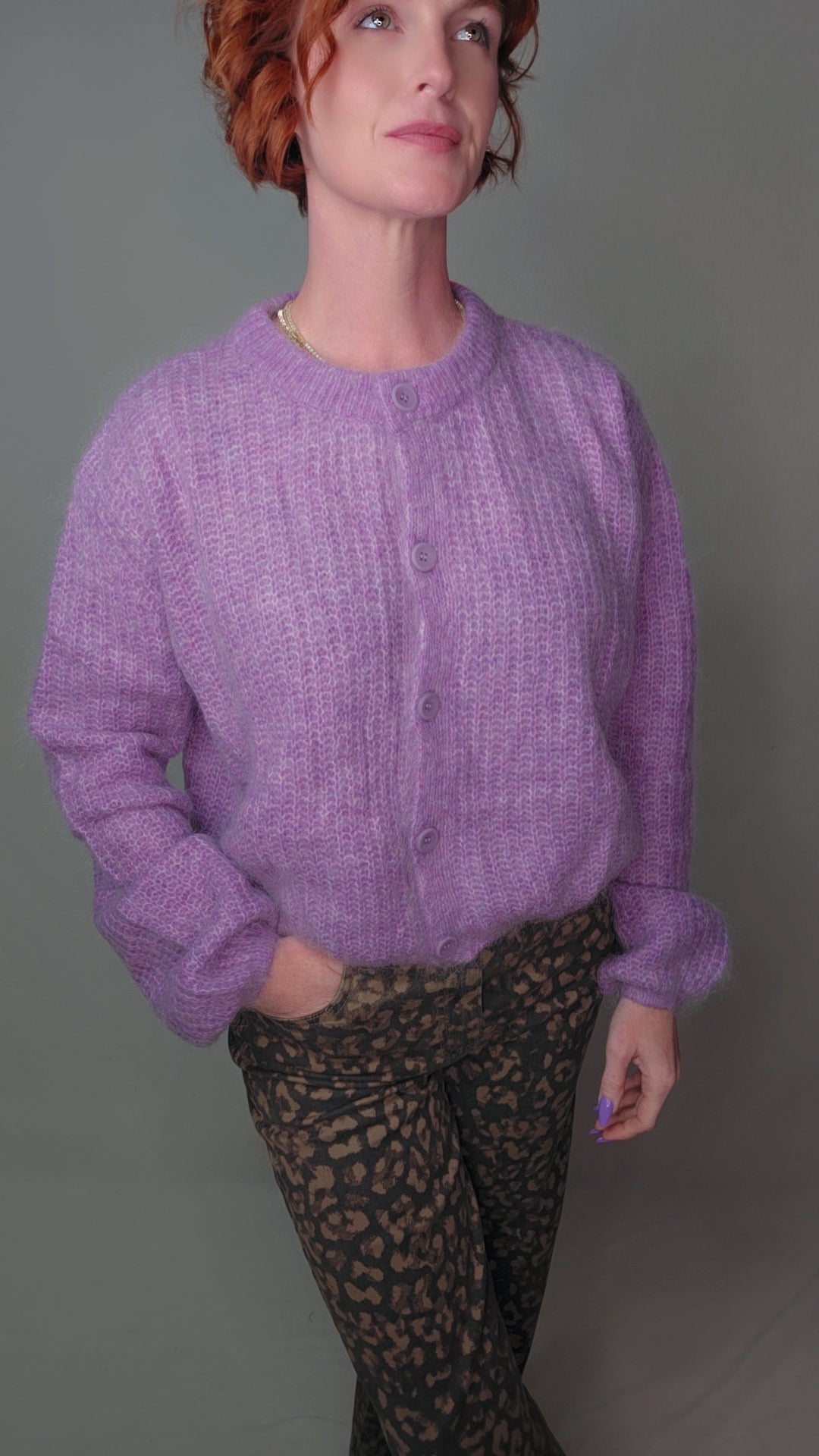MIANO Purple Cardigan
