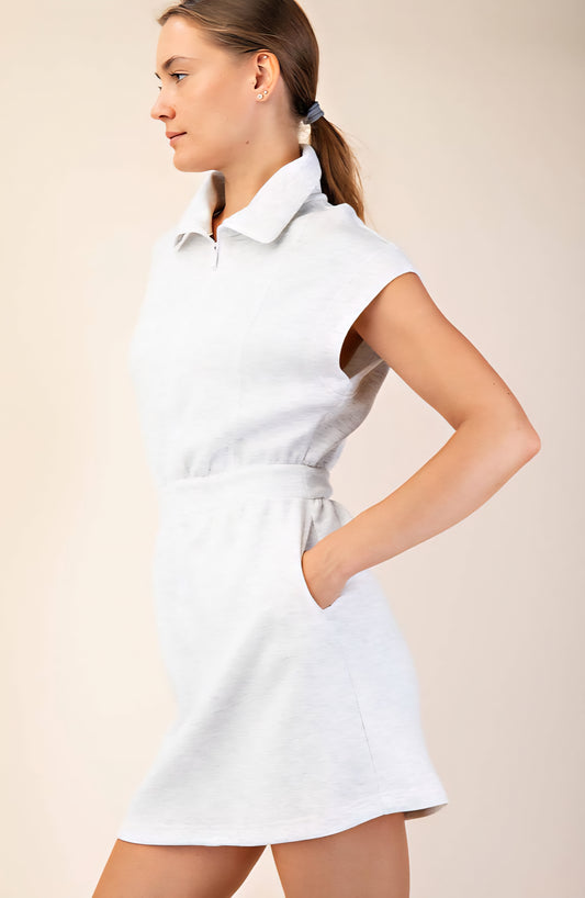 modal fabric dress cinched waist 
