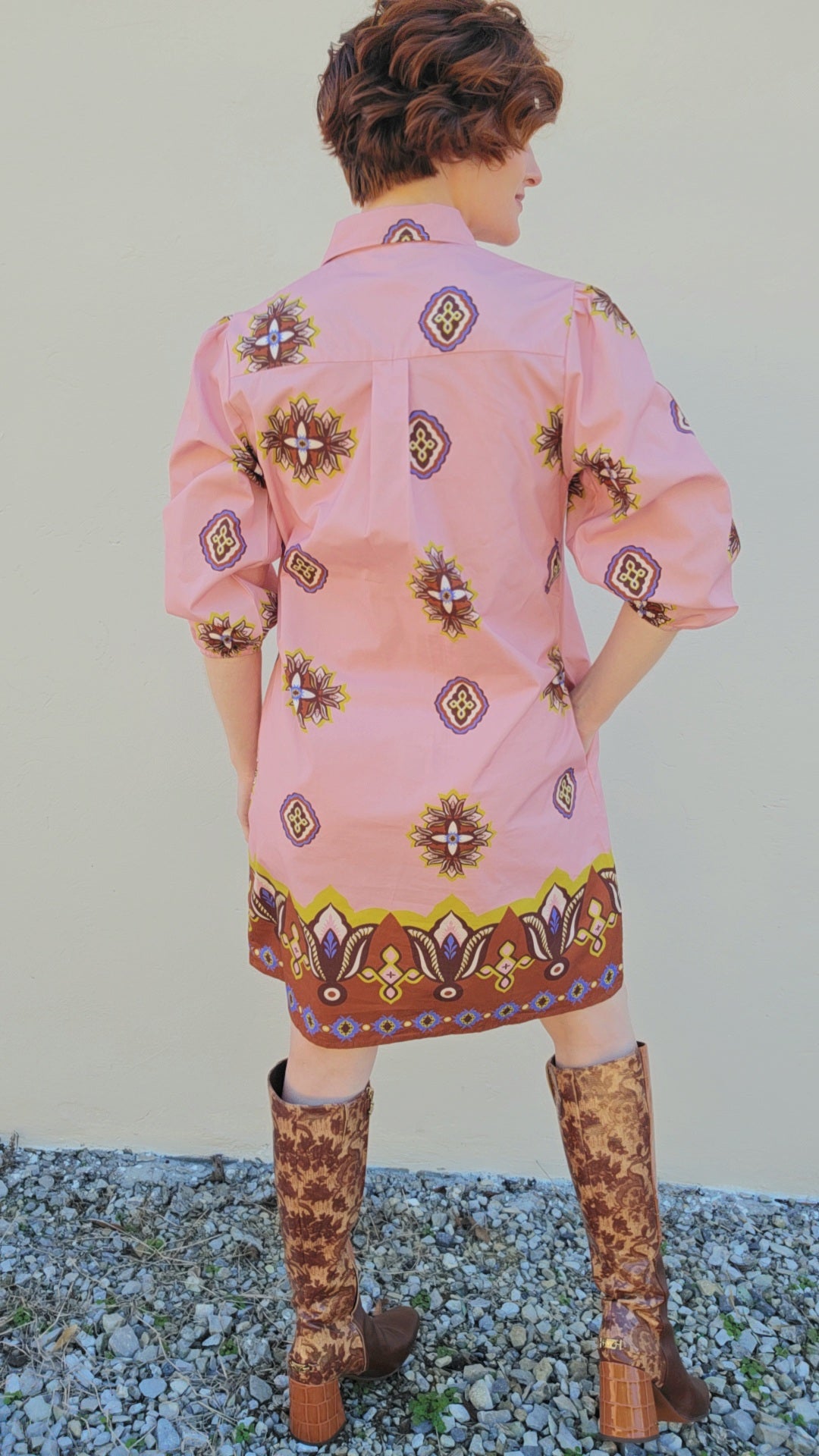 FLORAL MOTIFS AVA DRESS