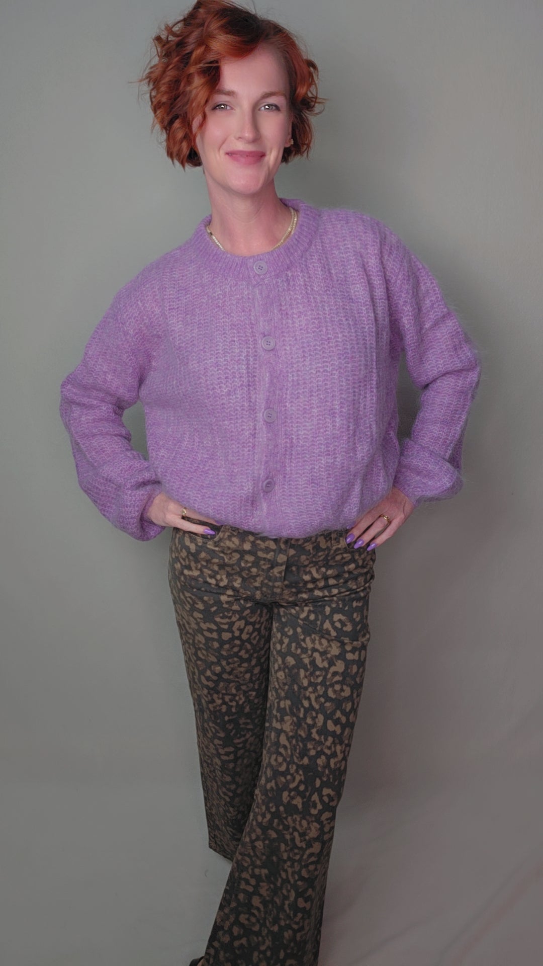 MIANO Purple Cardigan