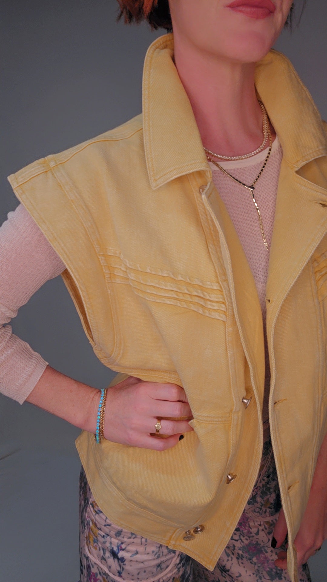 Golden Hour Denim Vest