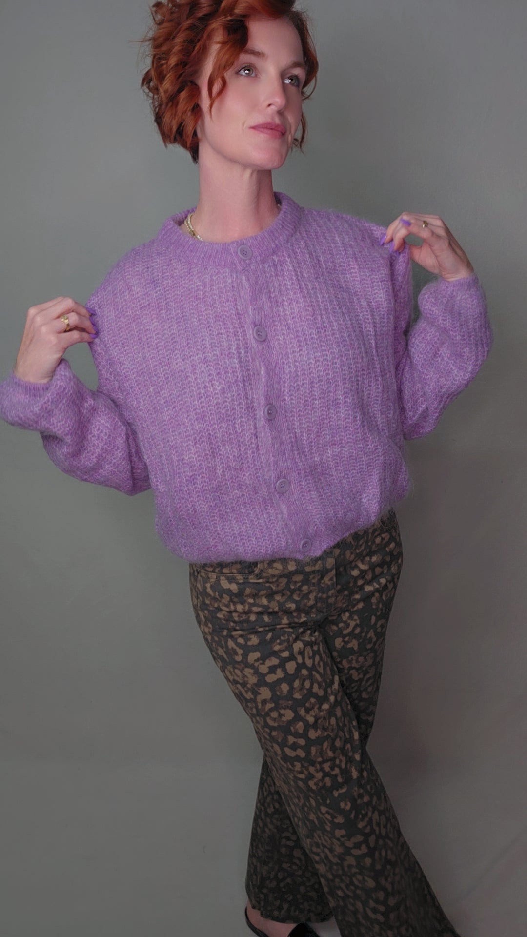 MIANO Purple Cardigan