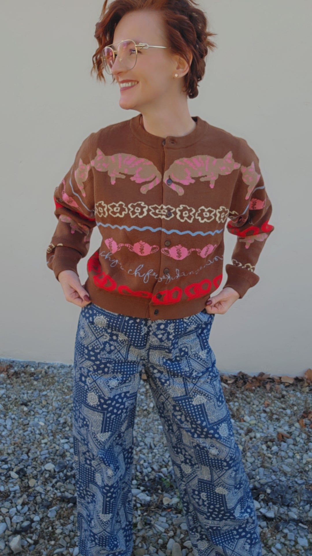 ABYSSIN Cardigan Ice Brown