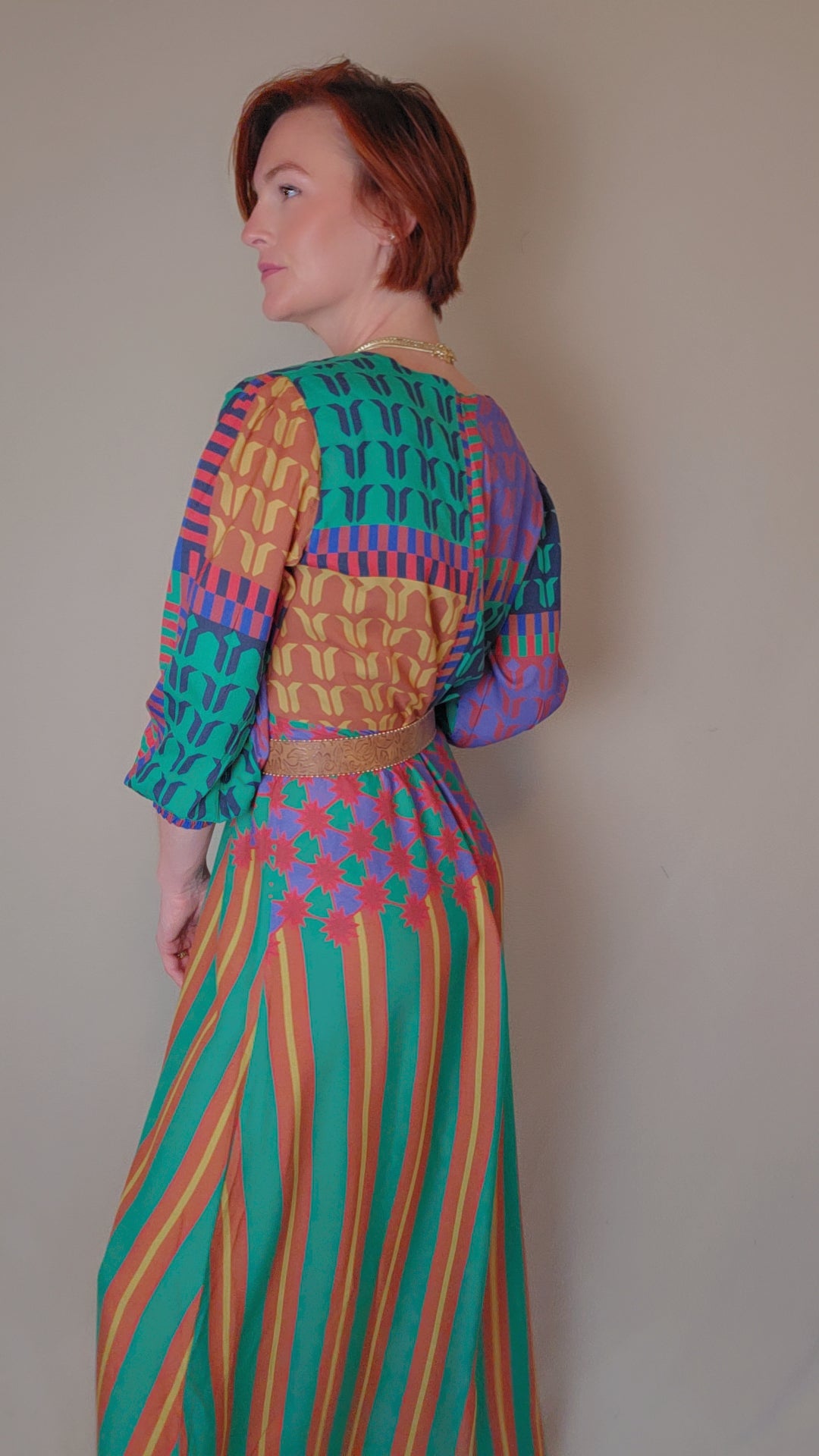 Colorwave Maxi Dress