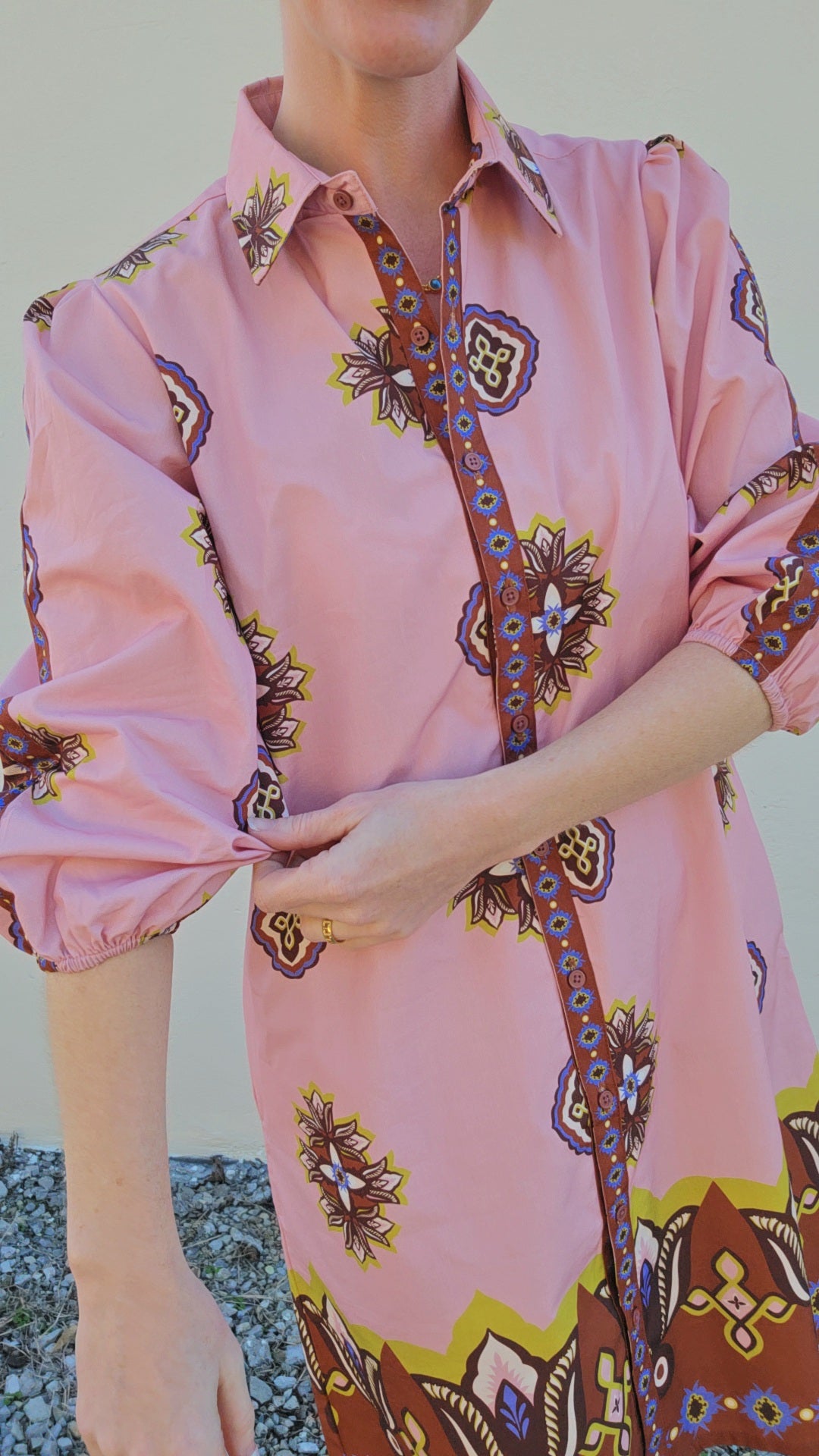 FLORAL MOTIFS AVA DRESS