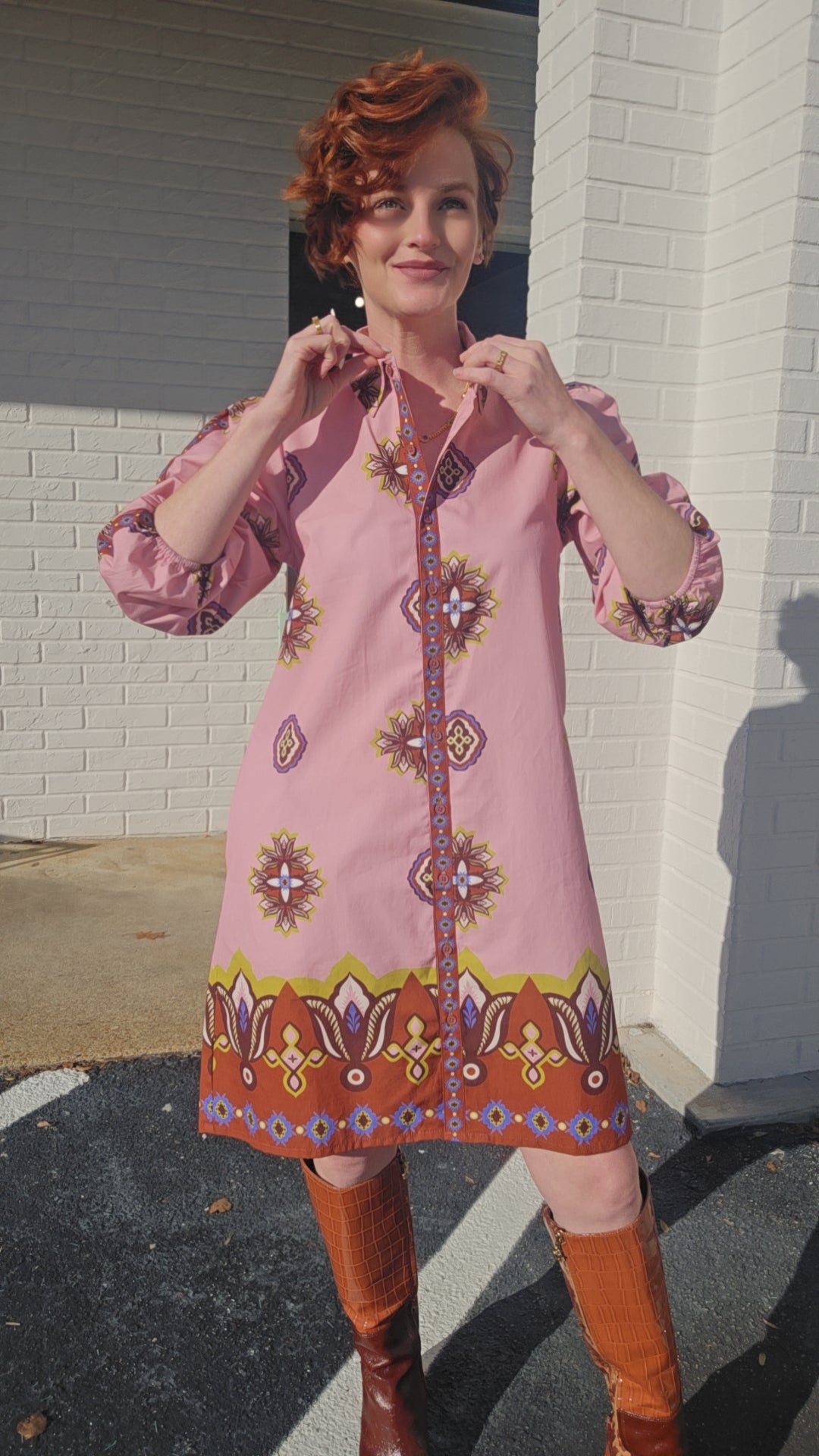 FLORAL MOTIFS AVA DRESS