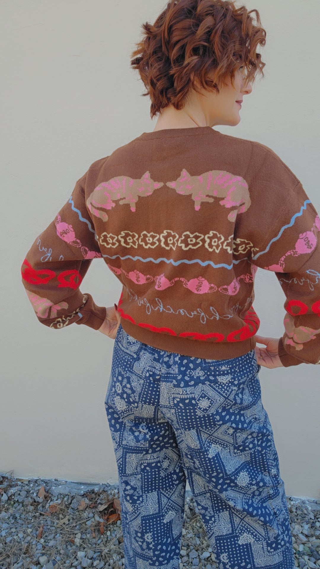 ABYSSIN Cardigan Ice Brown