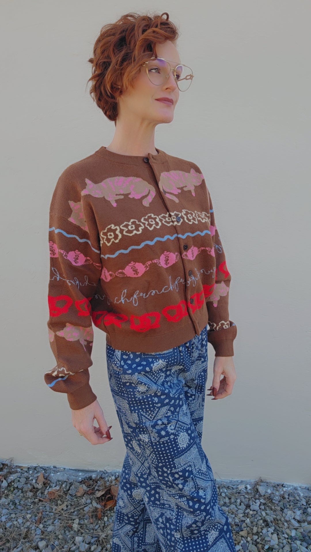 ABYSSIN Cardigan Ice Brown