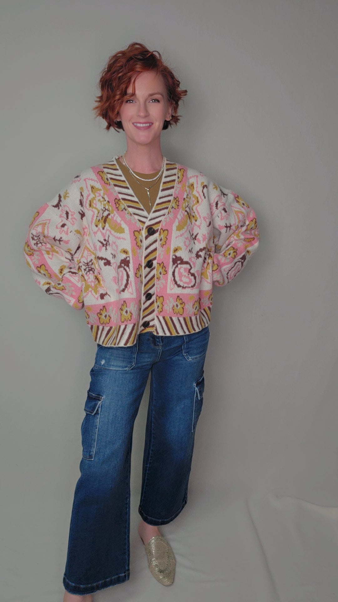 PAISLEY KNIT CARDIGAN