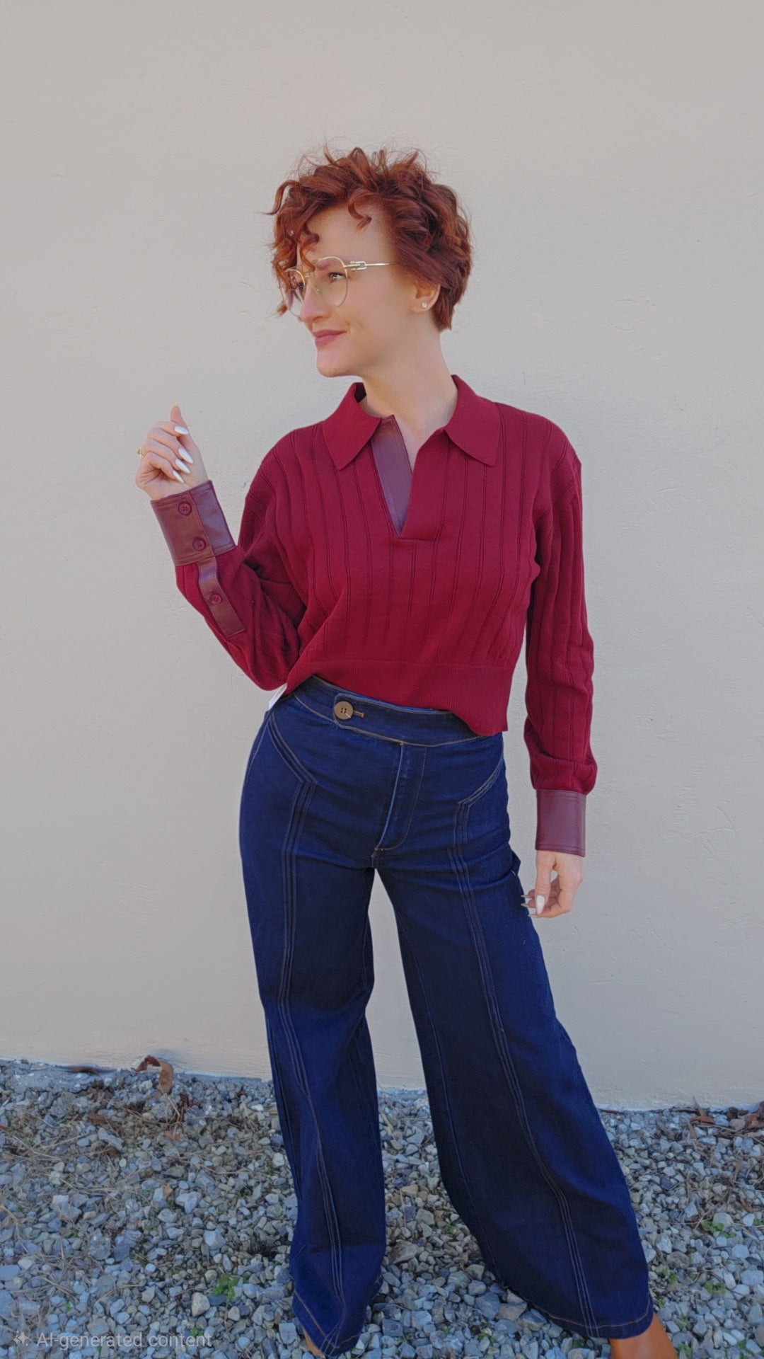 Knit & Leather Sweater