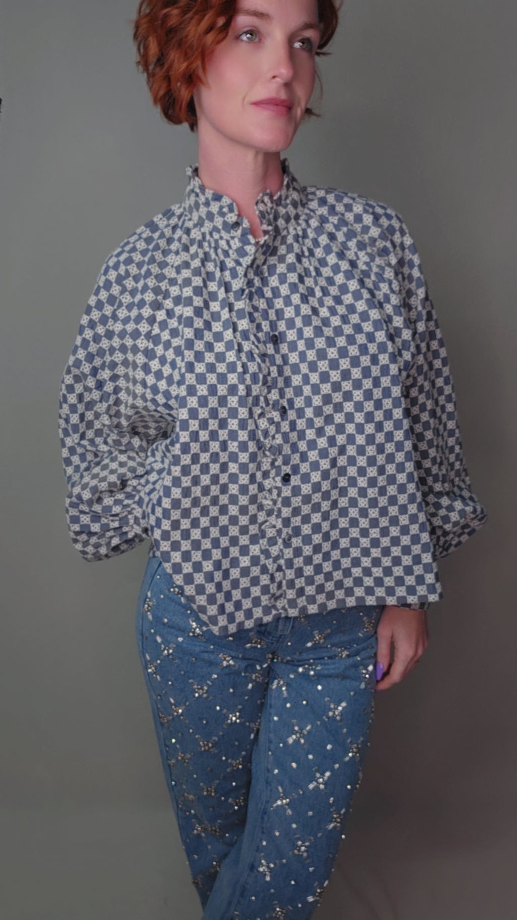ZINNIA Blue Denim Shirt