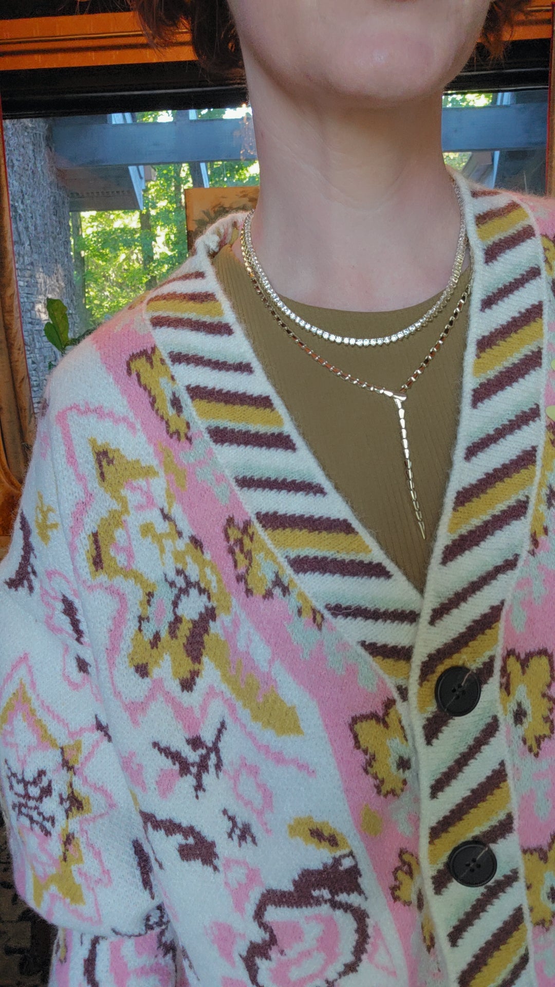 PAISLEY KNIT CARDIGAN