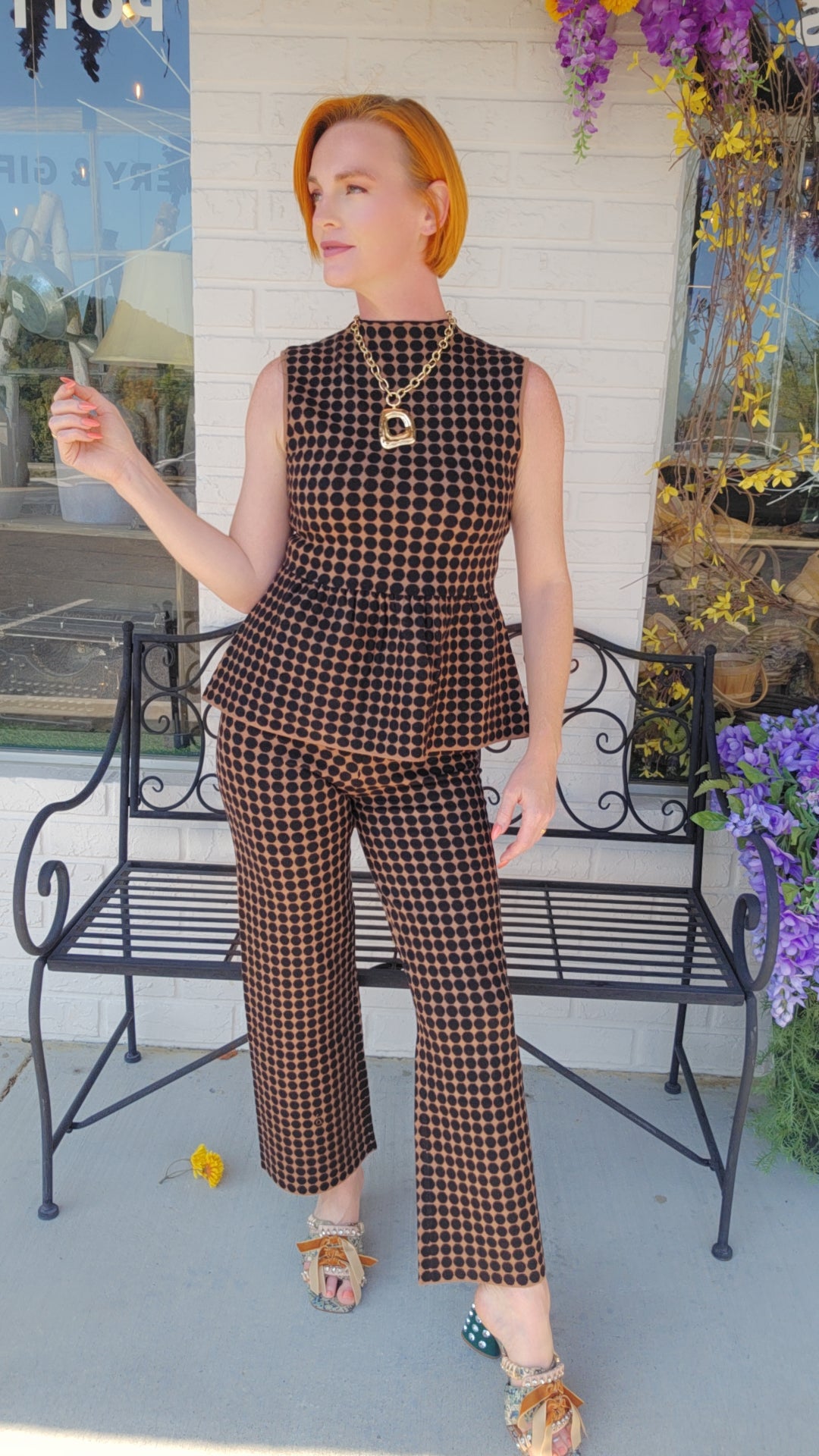 Lucy Paris | Knit Peplum Top
