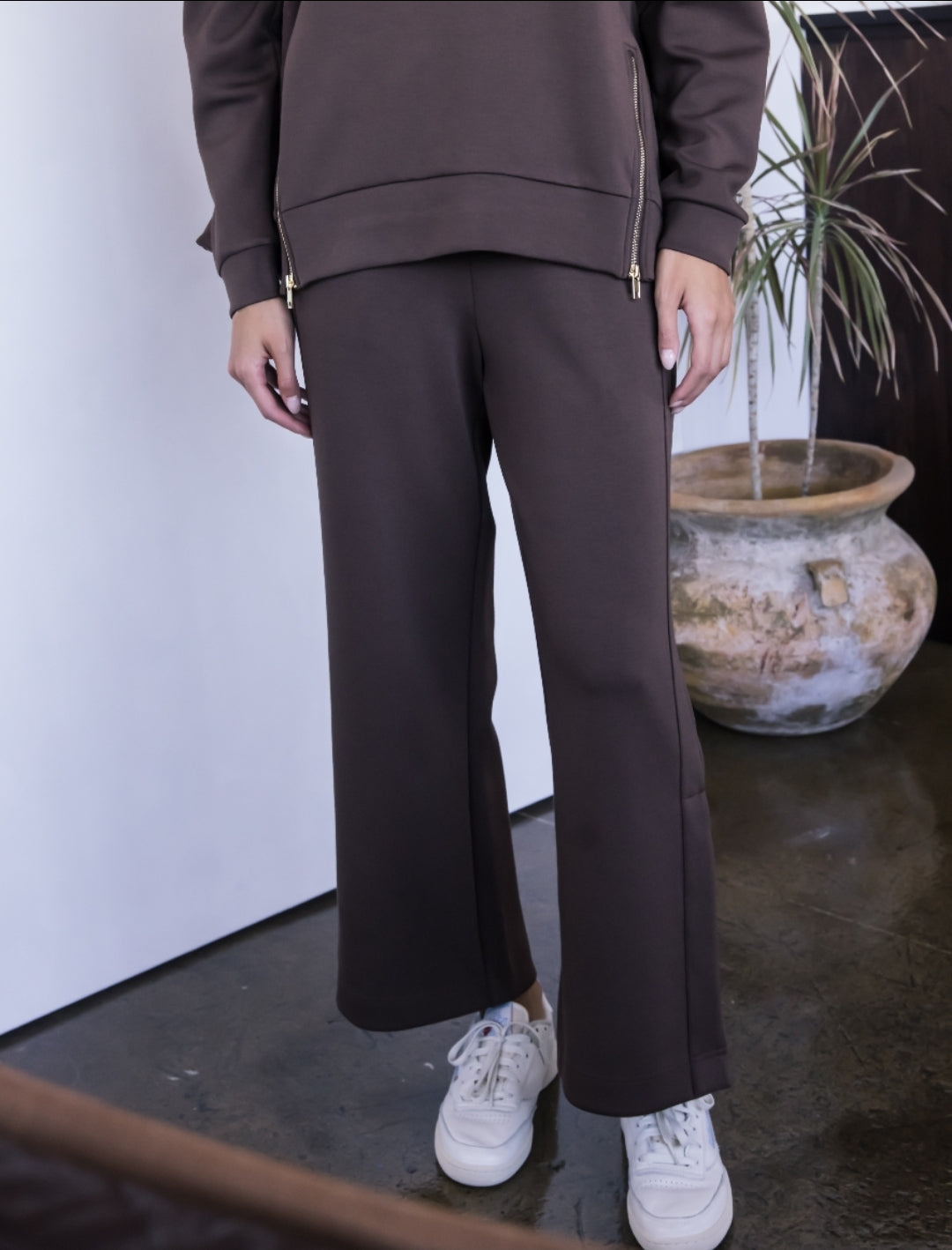Cocoa Side Slit Pant
