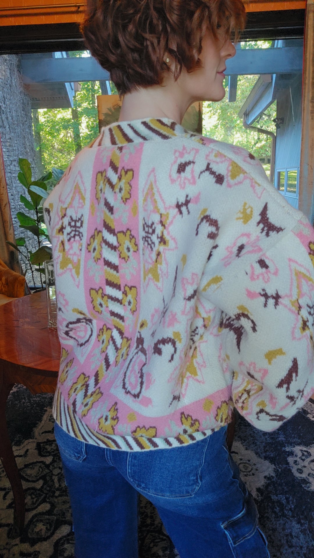 PAISLEY KNIT CARDIGAN
