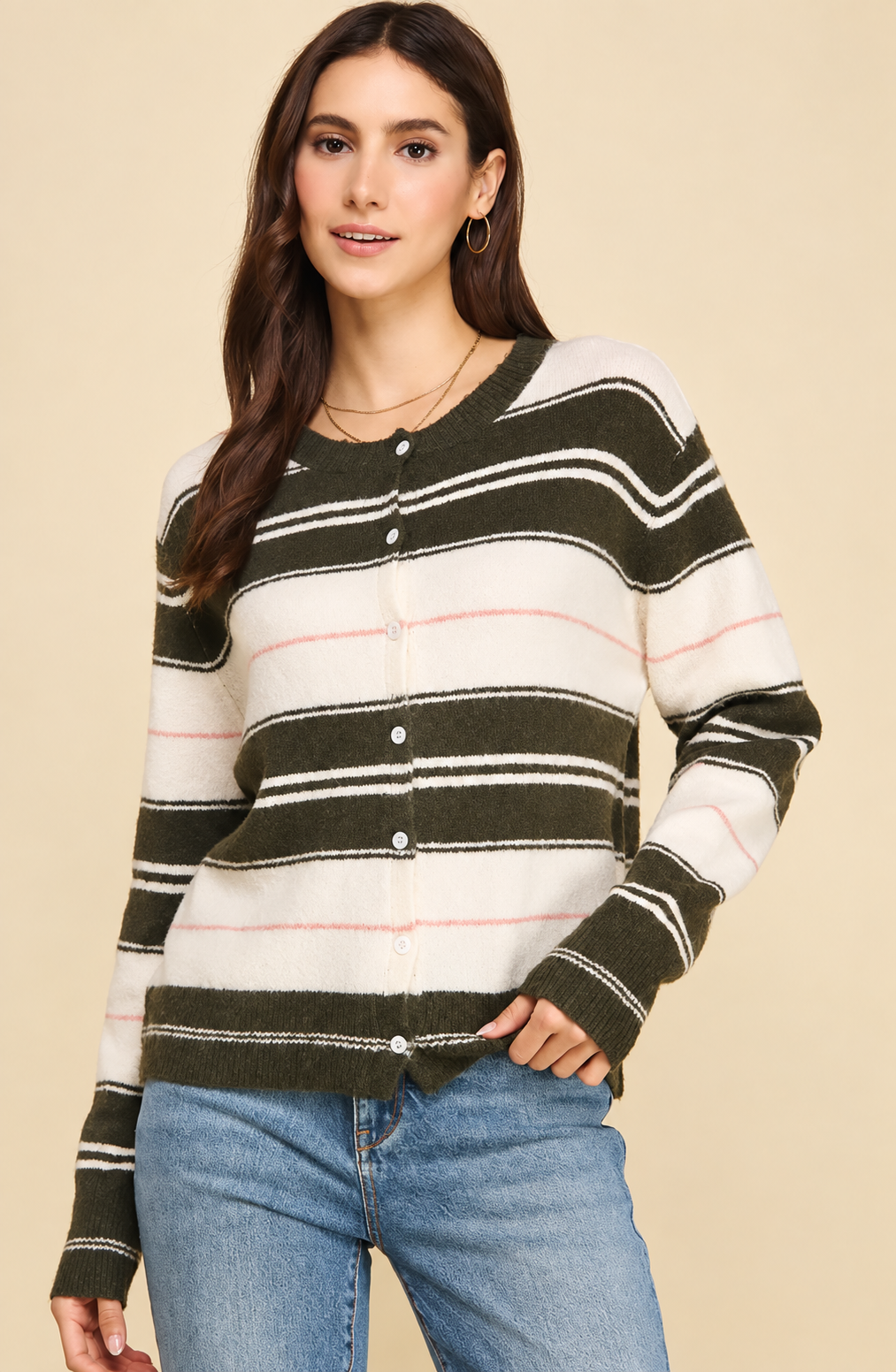 Striped Cardigan