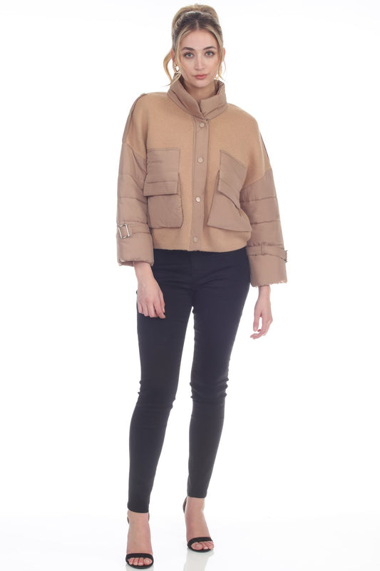 Nora Faux fur Mix Puffer jacket